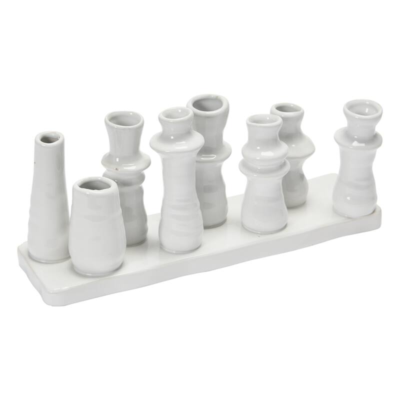 Stoneware Multi Vase with 8 Sections