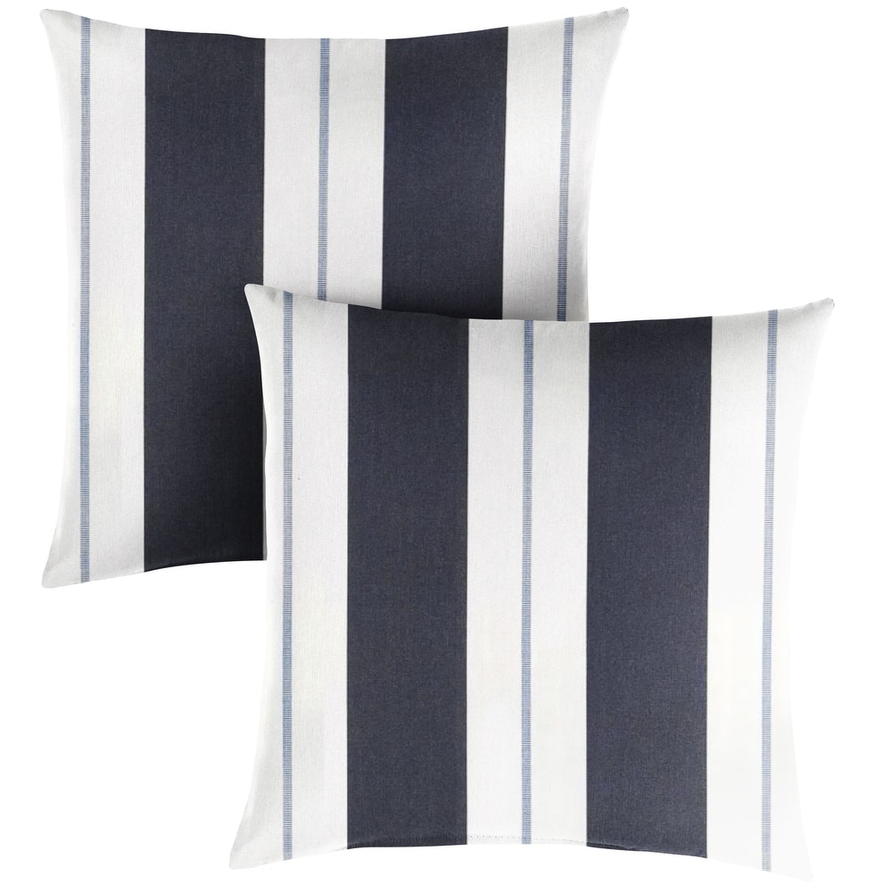 Sorra Home Sunbrella Outdoor Knife Edge Pillow Set of 2