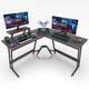L-Shaped Gaming Desk Computer Corner Desk Office Writing Desk