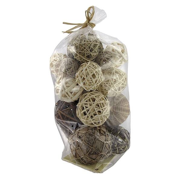 Shop Assorted Natural Decorative Balls Vase Filler 19 Count