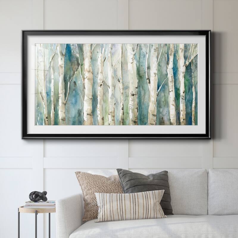 Birch River Walk- Premium Gallery Framed Print - Ready to Hang