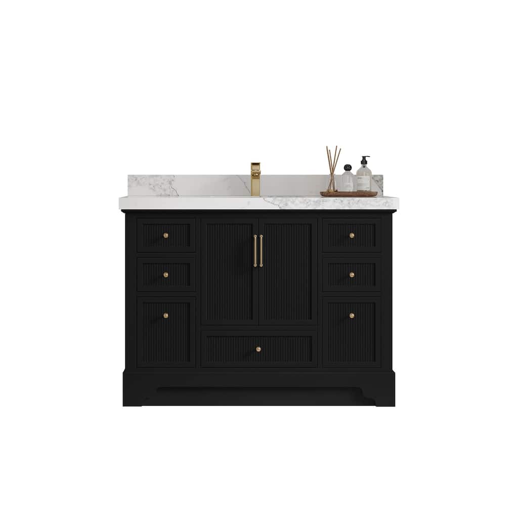 Willow Collections 48 in. W x 22 in. D Alys Single Sink Bathroom Vanity with Countertop