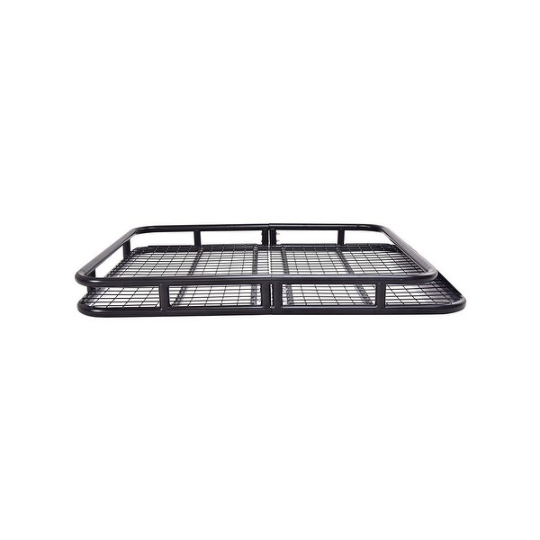 Goplus Universal Roof Rack Cargo Car Top Luggage Hold Carrier Basket Travel SUV