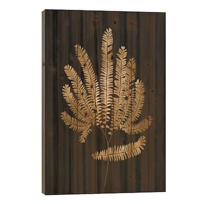 Golden Nature II Print On Wood by Kate Bennett - Multi-Color