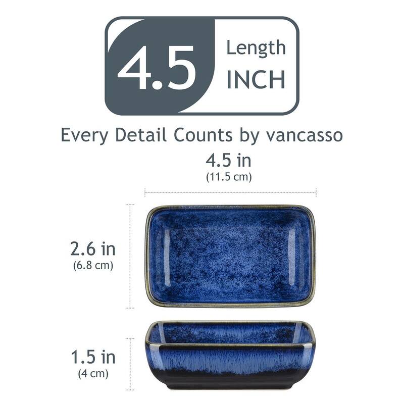 vancasso Stern Series Reactive Glaze Stoneware Plates Set
