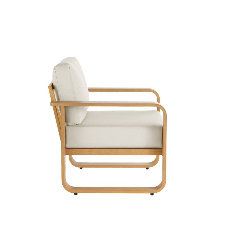 Spruce & Spring Outdoor Patio Furniture Set Aluminum Sofa Accent Chair