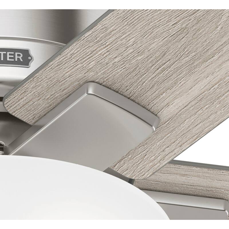 Hunter 44" Fitzgerald Low Profile Ceiling Fan with LED Light Kit and Pull Chain