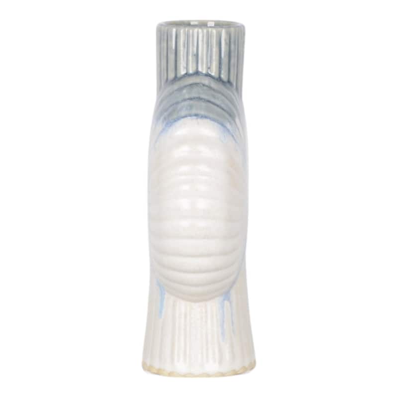 Ceramic Decorative Vase Gradient Glaze Capri Style Shell Design
