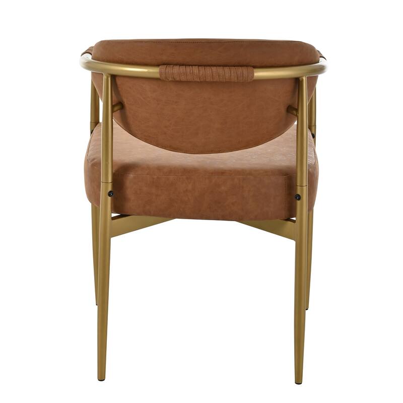 Christopher Knight Home - Thatch Iron-Frame Dining Armchairs with Upholstered Cushion (Set of 2)