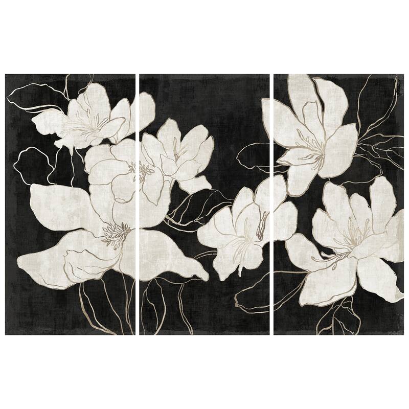 Empire Art Direct Floral Elegance Flower Printed Tempered Glass Wall Art