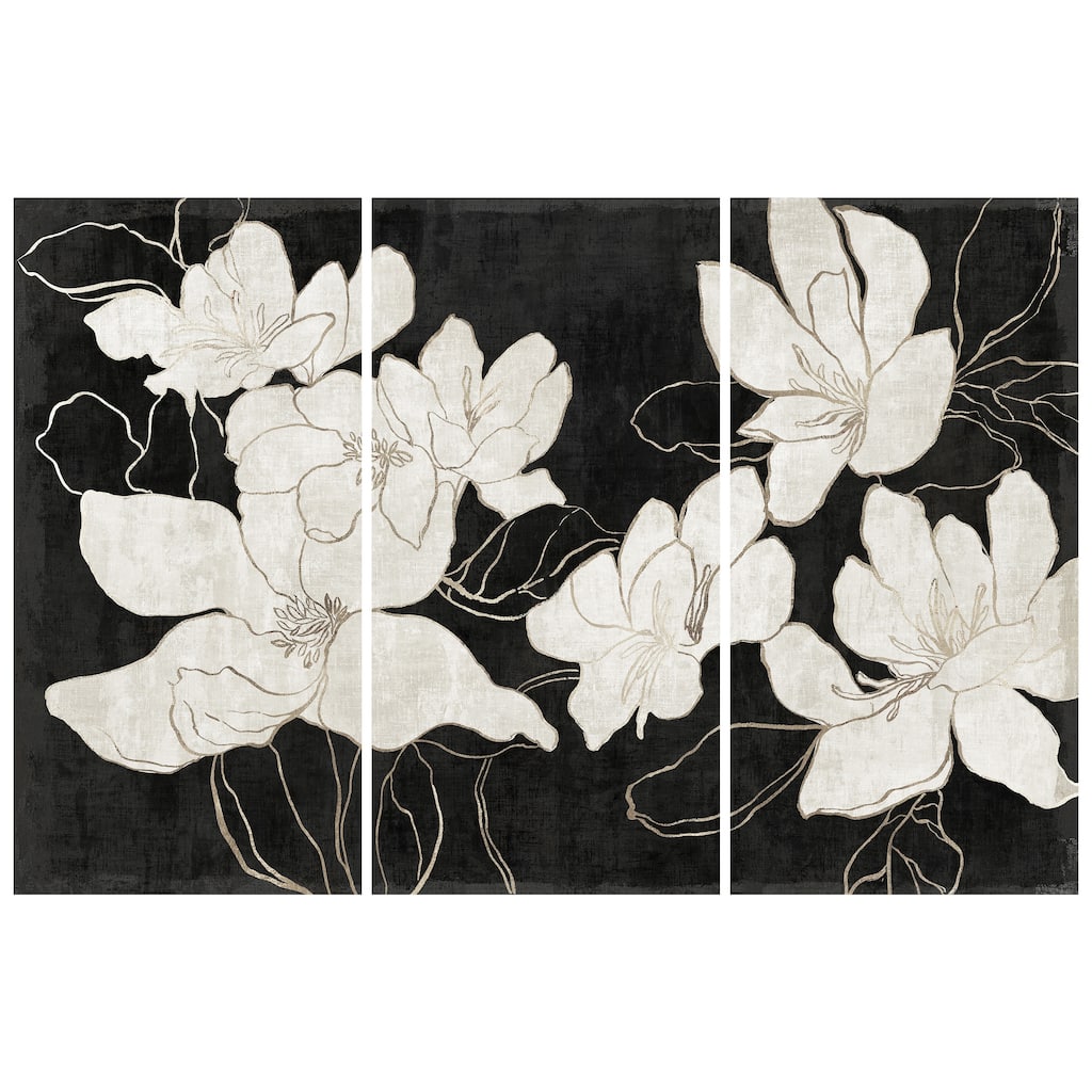 Empire Art Direct Floral Elegance Flower Printed Tempered Glass Wall Art