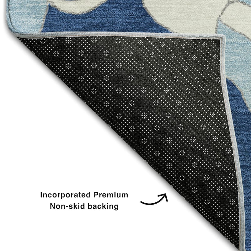 Premium Washable Super Soft Modern Floral Mayfield Rug