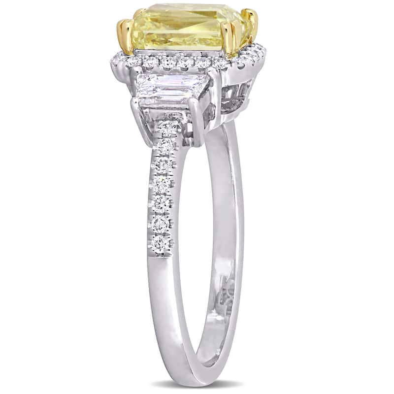 Miadora 2 3/4ct TDW Diamond Engagement Ring in 14k Two-Tone Gold