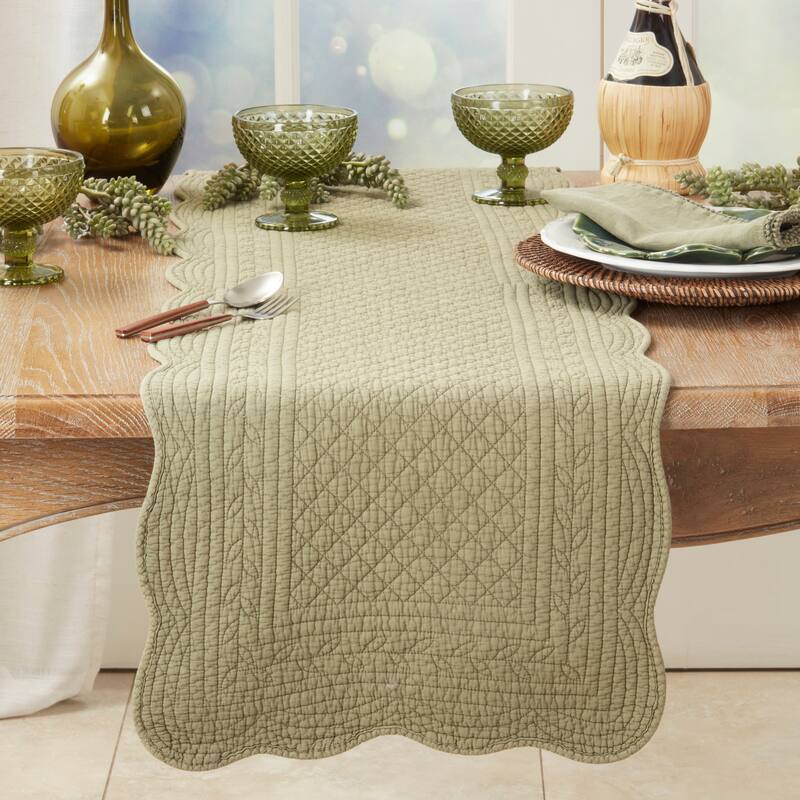 Elegant Quilted Table Runner - 16"x72"