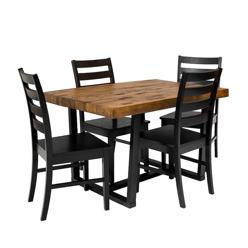 Middlebrook 5-piece Distressed Solid Wood Dining Set