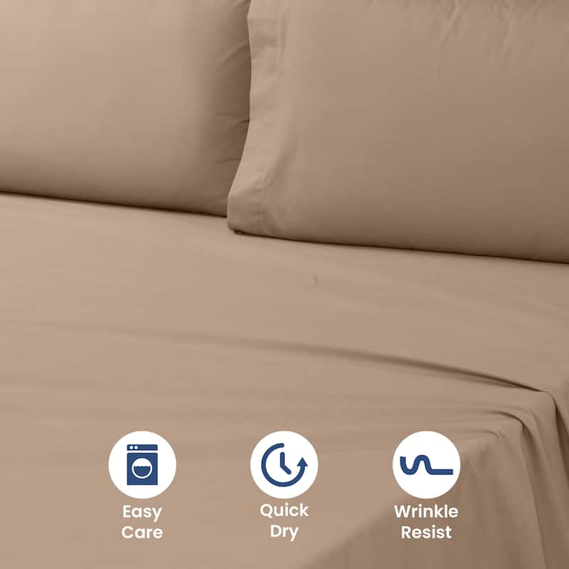Martex 225 TC - Soft Breathable Durable Deep Pocket - Bed Sheet Set