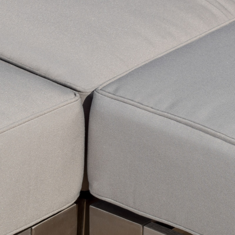 Cape Coral Outdoor 5-Seater Sectional Set by Christopher Knight Home