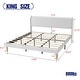 preview thumbnail 71 of 88, AUFANK Upholstered Platform Bed Frame with Headboard Wooden Slats Support