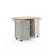 preview thumbnail 34 of 44, Homestyles Mobile Kitchen Island Cart with Wood Top and Dropleaf Breakfast Bar