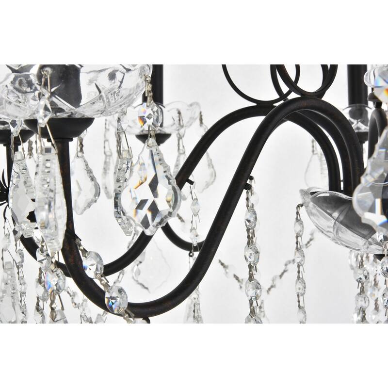 Fleur Illumination 8-light Dark Bronze Chandelier