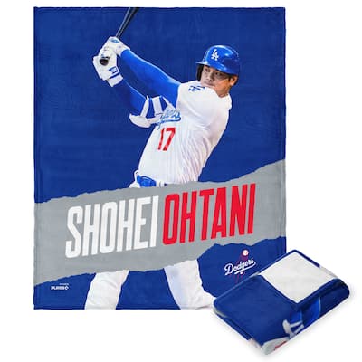 MLB Player Los Angeles Dodgers Shohei Ohtani Silk Touch Throw Blanket