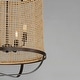 preview thumbnail 5 of 5, Maxim 22474 Cestino 4 Light 19" Wide Wood Pendant