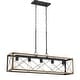 preview thumbnail 66 of 68, Kiro 5-light Farmhouse Linear Chandelier Faux Wood Dining Lighting with UL Certified - 36''