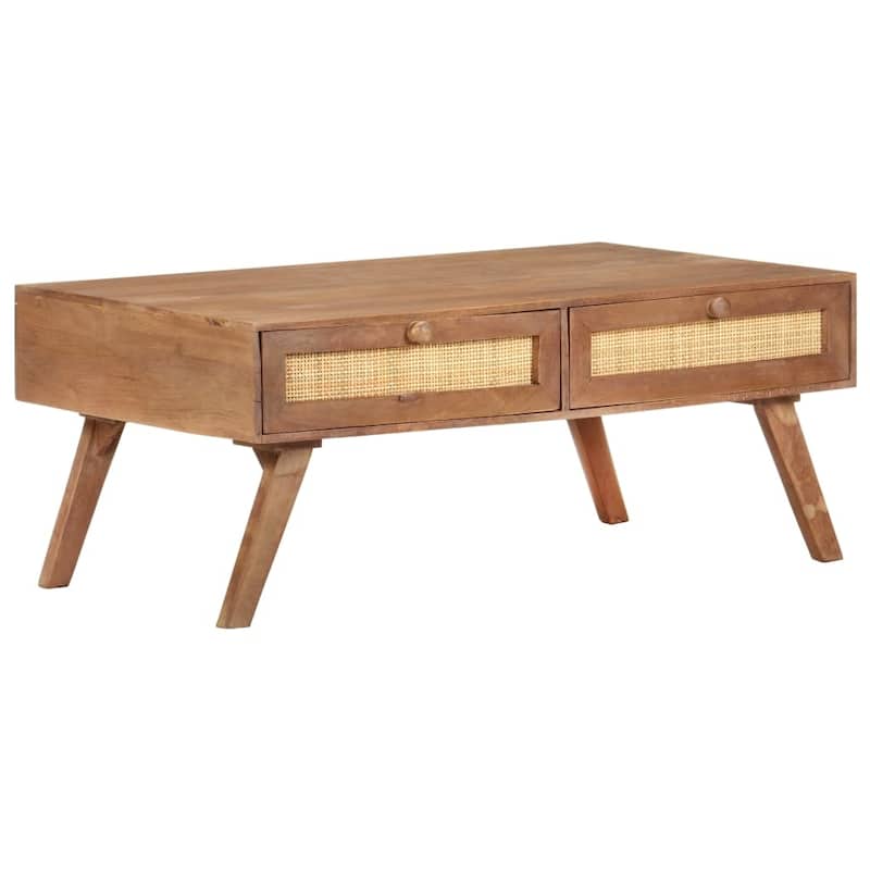 vidaXL Coffee Table 39.4"x23.6"x15.7" Solid Mango Wood