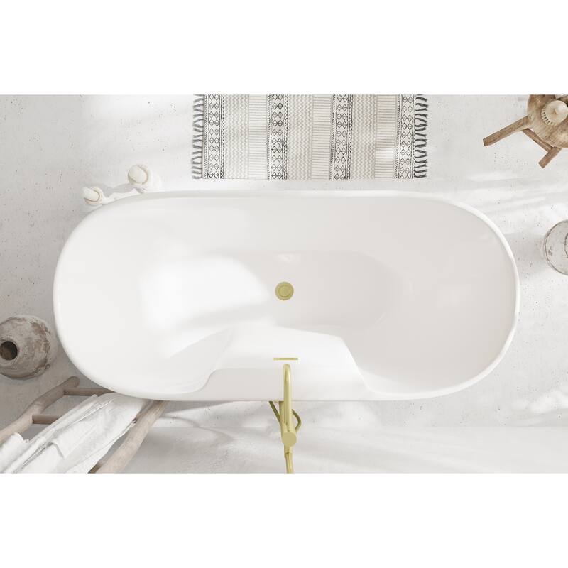 Nicolette Bathtub in Glossy White