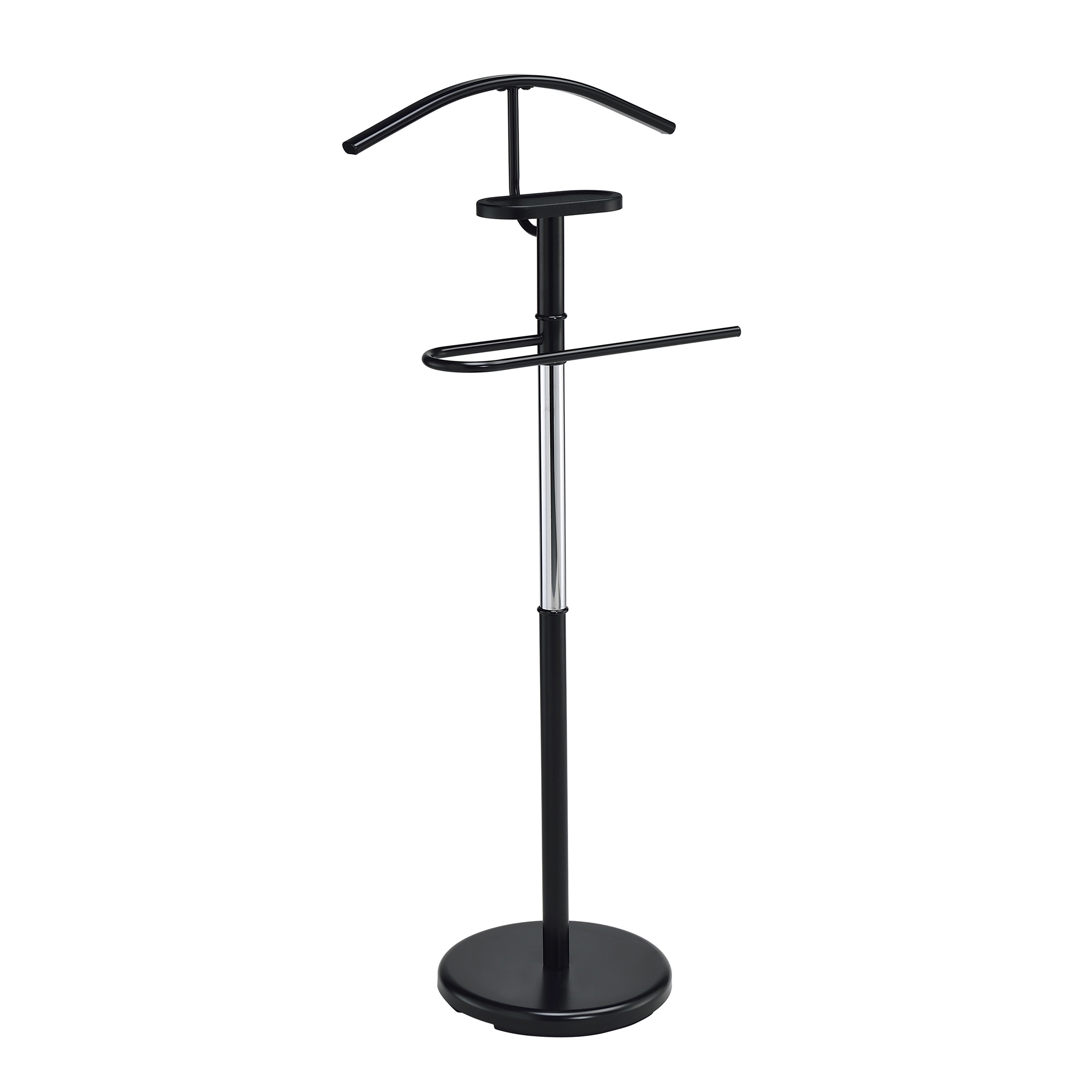 Valet Stand Contemporary Metal Organizer Stand with Tray for Essentials