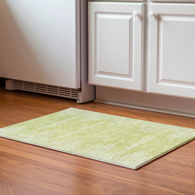 Premium Washable Super Soft Modern Century Mayfield Rug - Aloe - 1' 8" x 2' 6" - Rectangle