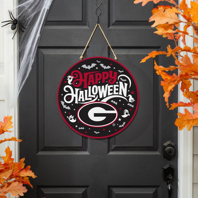 University of Georgia 18" x 18" Halloween Door Décor Wall Sign