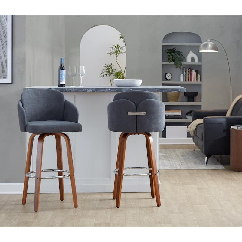 Dahlia 30" Fixed-Height Barstool - Set of 2