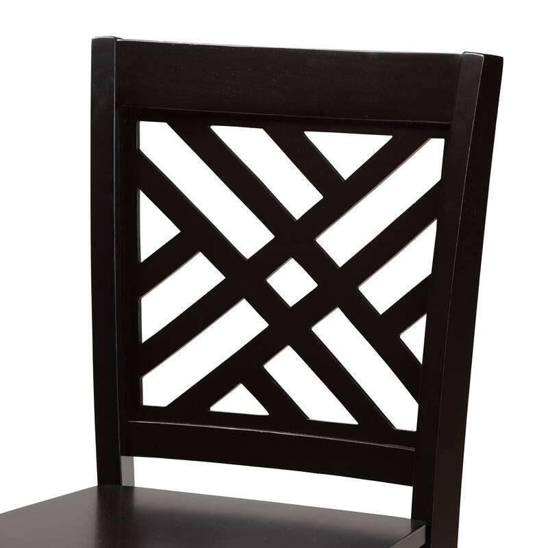 Caron Modern and Contemporary Transitional 2-Piece Counter Stool Set