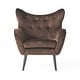 preview thumbnail 56 of 68, Alyssa Mid-century Upholstered Arm Chair by Christopher Knight Home - 30.25"D x 34.25"W x 39.75"H