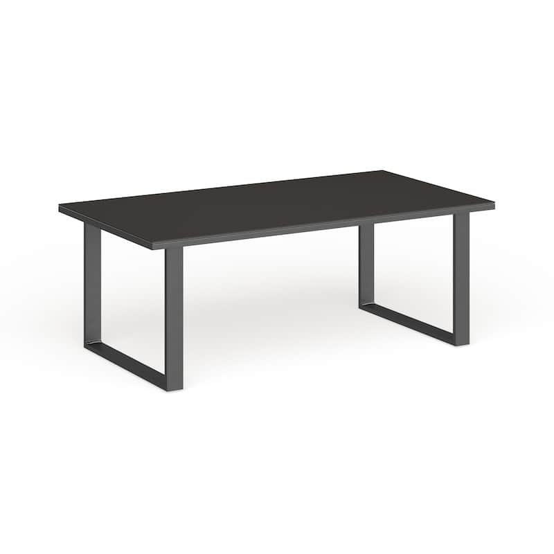 Chance Glass-top Outdoor Patio Coffee Table