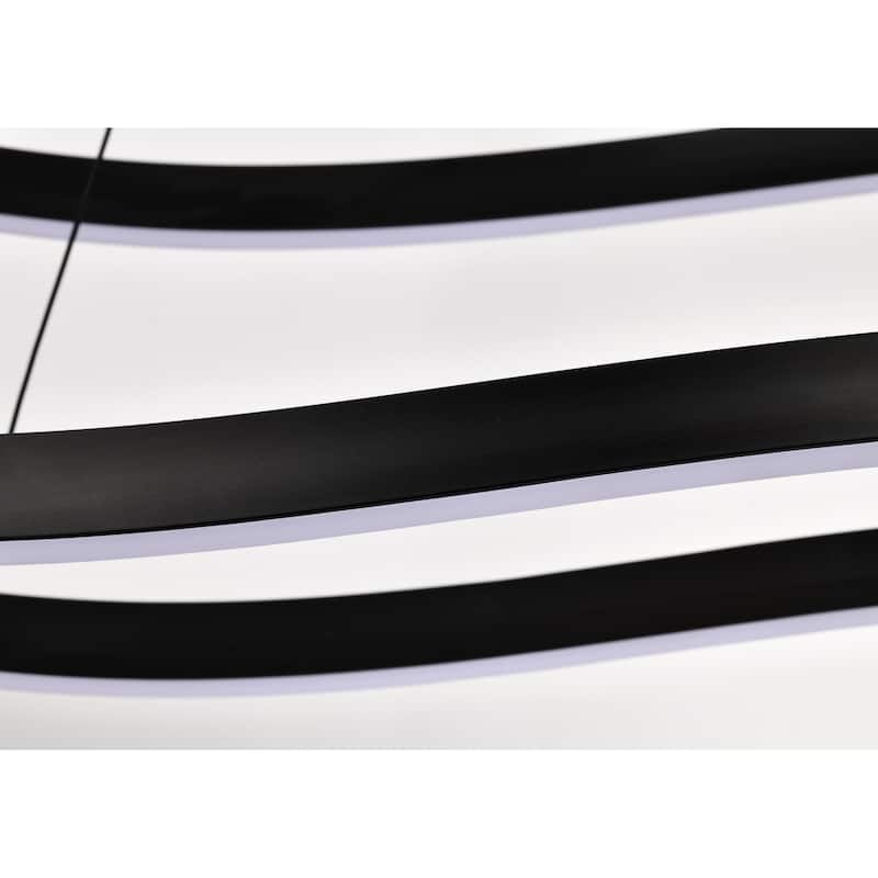 Sylas 48 Inch LED Pendant Matte Black Finish - Matte Black