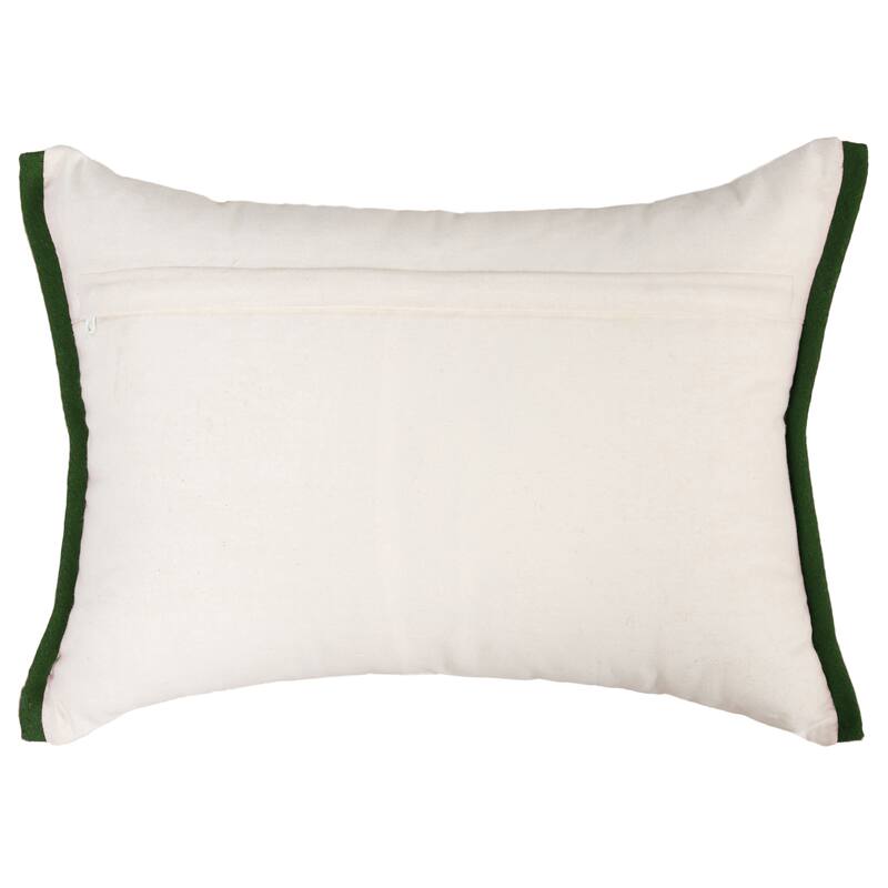 Rizzy Home Gnome Embroidered Holiday Throw Pillow