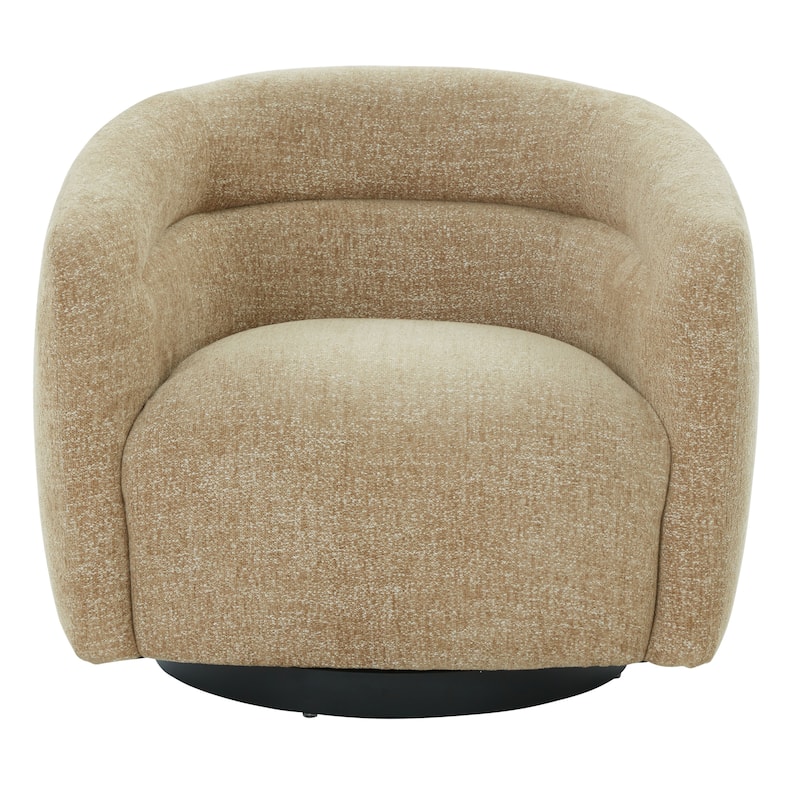 SAFAVIEH Couture Kellybryn Chenille Swivel Chair - 33"W x 31"D x 28"H