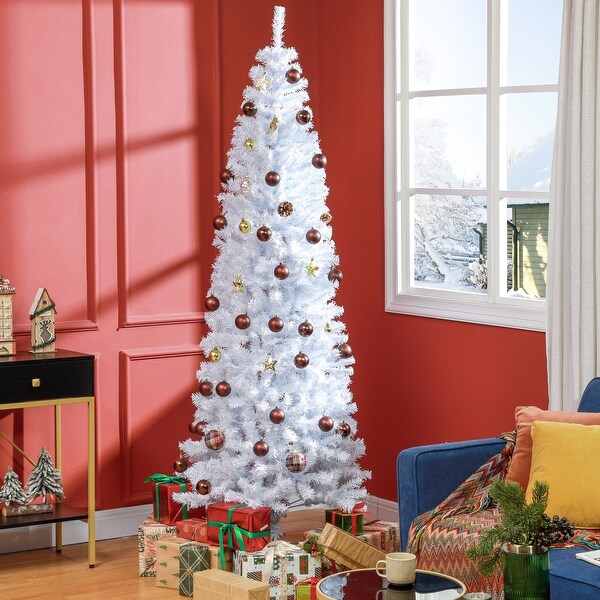 7ft black pre lit christmas tree on sale