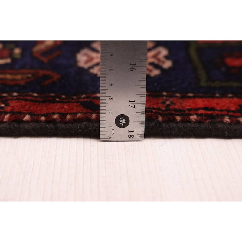 ECARPETGALLERY Hand-knotted Konya Anatolian Navy Wool Rug - 4'5 x 6'9