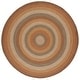 preview thumbnail 37 of 62, SAFAVIEH Handmade Braided Akina Cotton Rug 5' Round - Ivory/Green
