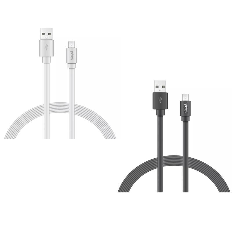 Xyst Charge and Sync USB to Micro USB Flat Cable 4Ft