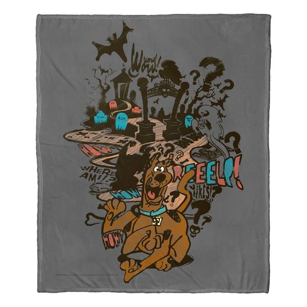 slide 2 of 5, Warner Brothers Scooby-Doo Run Away Silk Touch Throw Blanket