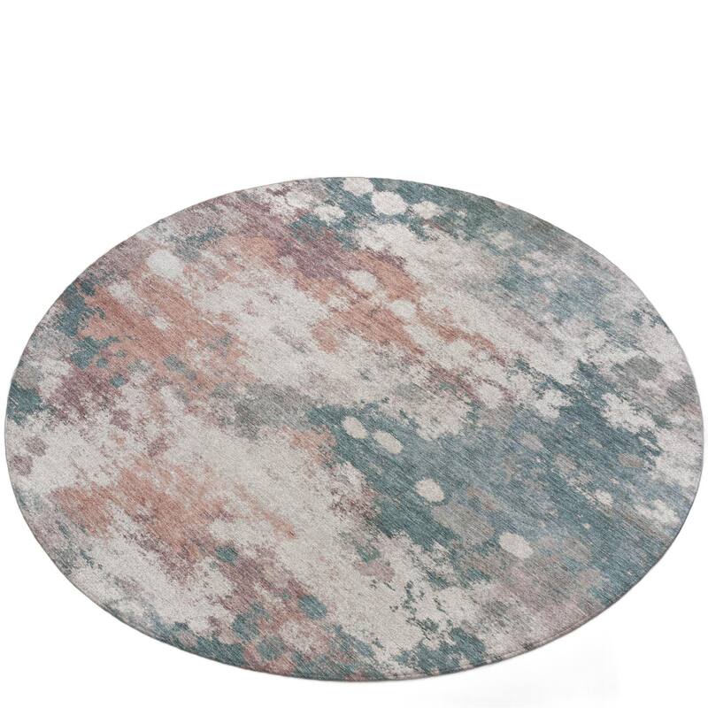 HomeRoots Abstract Transitional Rectangle Outdoor Rug