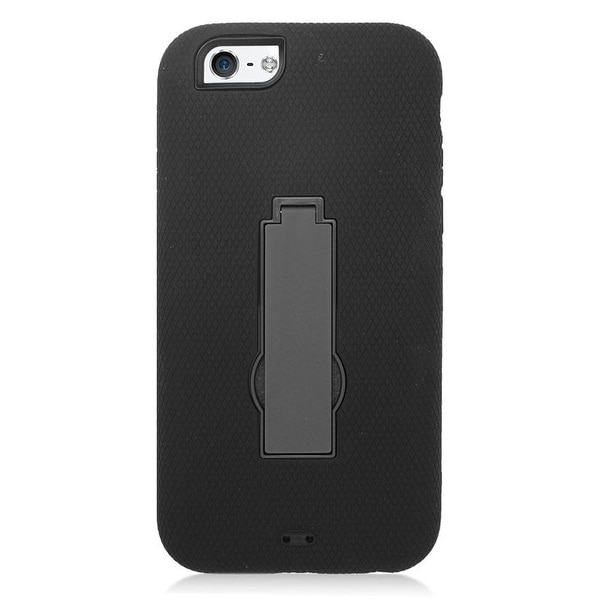 Insten Symbiosis Dual Layer Hybrid Stand Rubber Silicone/ PC Case Cover For Apple iPhone 6/ 6s