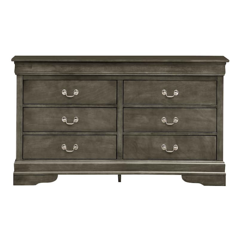 Louis Phillipe 6-drawer Bedroom Dresser