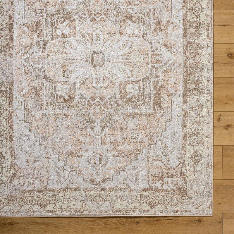 Livabliss Lillian Machine Washable Faded Classic Area Rug