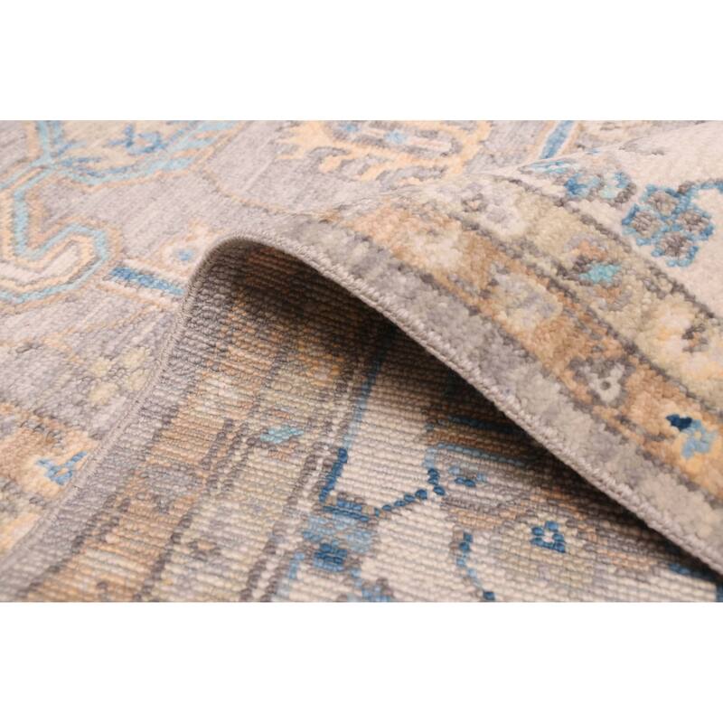 ECARPETGALLERY Hand-knotted Jules Serapi Grey Wool Rug - 9'1 x 11'9