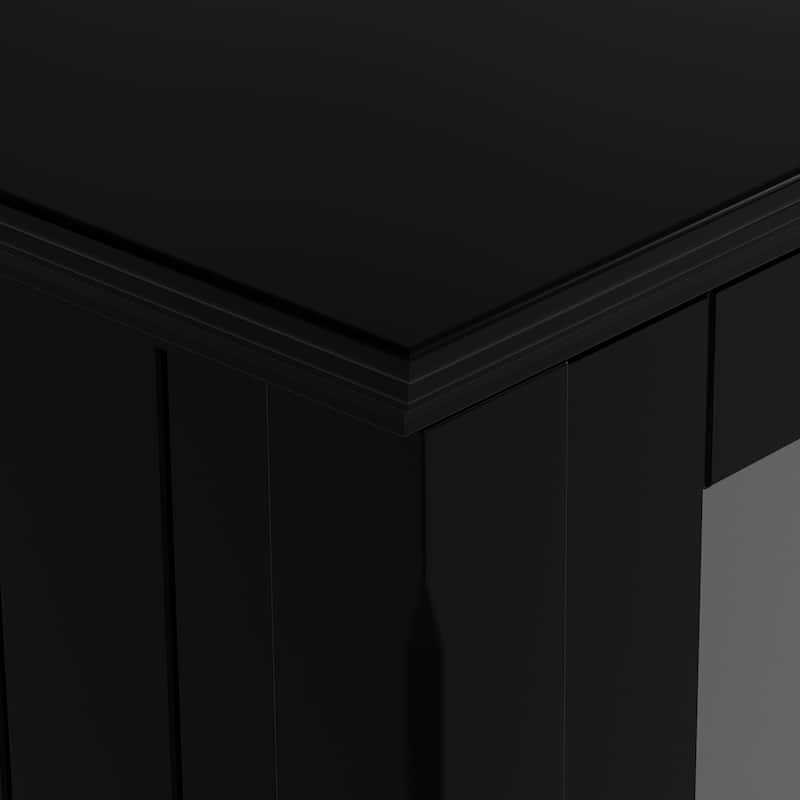 WYNDENHALL Normandy SOLID WOOD 60 inch Wide Transitional TV Media Stand For TVs up to 65 inches - 60'' x 16.5'' x 24
